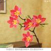 Flor de Magnolia Simulada de 5 Cabezas, Flor de Magnolia Simulada, Sala de Estar del Hogar, Decoración de Paisajismo para Bodas, Ramo Falso