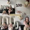 Decoración para Celebración de 100 Días de Bebé Niña Accesorios para Fotos Montaje de Escena Globos de Número 30 para Bebé