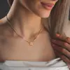 Collar con Colgante de Burbuja Transfronteriza AmaZon Letra Inicial A-Z Cadena para Clavícula Ropa de Trabajo Sencilla Joyería de Nicho