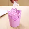 Ventas Directas de Fábrica 9023 Caja de Almacenamiento Minimalista Moderna, Cubo de Almacenamiento con Hermoso y Simple Patrón Hueco para Almacenamiento de Escritorio
