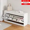 Banqueta para cambiarse los zapatos para la entrada de casa, zapatero abatible para propiedades de alquiler, banco integrado para zapatos en la entrada, zapatero para el pasillo