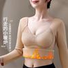 Outono e Inverno Camiseta Térmica Feminina de Manga Longa com Bojo e Armazenamento de Calor, Top Modelador com Renda, Colete Quente