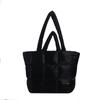 Bolsa de Algodón de Alta Gama de Gran Capacidad Transfronteriza Bolsa para Viajes de Corta Distancia Bolsa de Plumón para Salir Bolso de Hombro de Mano para Mujer
