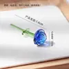 Cristalería Zibo Flores Eternas Puras Hechas a Mano, Rosas, Flores Artificiales, Arreglos Florales, Adornos de Jarrón de Cristal, Decoración de Escritorio de Oficina