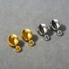 Pendientes de bola de metal irregulares con diseño de moda europeo y americano, pendientes de nicho con forma de globo aerostático de alta calidad para mujer