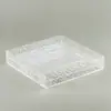 Caixa Longa Quadrada Transparente Loja de Hot Pot Prato de Floco de Neve e Gado Cozinha Criativa Japonesa Churrasco Prato de Gelo Sashimi Travessa de Frutos do Mar