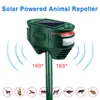 Repelente de Animais Popular Transfronteiriço Alimentado por Energia Solar, Dissuasor Ultrassônico para Gatos e Cachorros, Repelente de Pássaros e Insetos, Repelente de Animais Transfronteiriço Alimentado por Energia Solar
