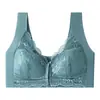 Sutiã Europeu e Americano com Fecho Frontal, Push-Up, Sutiã Fino de Renda, Sexy, Sem Fio, Leve, Sem Costura, Costas Bonitas