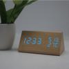 Nuevo Reloj Despertador Multifuncional Silencioso con Alarma Creativa LED Reloj de Madera Regalo para Estudiantes Reloj Digital Venta al por Mayor
