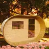 Ventas Directas de Fábrica Habitación Sauna de Barril para Exteriores de Hotel B&B Se Puede Pintar Madera de Abeto Cedro Rojo Madera Finlandesa