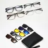 Set de Gafas de Sol Polarizadas con Clip Magnético Nuevas Transfronterizas Cinco en Uno Gafas de Visión Nocturna Tr90 Se Pueden Equipar con Gafas Fabricante 25