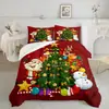 Kit Navideño de Impresión Digital Piel Suave Amigable Colcha Funda de Almohada Venta Directa de Fábrica Aceptar Temu/Jit
