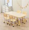 Mesa de aprendizaje elevable para niños, mesas y sillas de jardín de infantes, ideal para cursos de capacitación, escritorios, sillas de educación temprana con dibujo y grafiti.