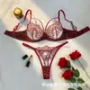 Conjunto de Lingerie Transparente com Renda Estampada de Leopardo para Mulheres, Conjunto de Duas Peças Sutiã e Calcinha Estilo Desejo Puro Sexy Venda por Atacado