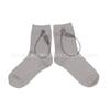 Calcetines de Fibra de Plata para Masaje Conductivo de Pulso Electroterapia Electrodo Cuidado de la Salud Hilo de Plata Ion de Plata Antibacteriano Gris Claro Son Duraderos