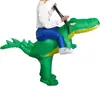 Disfraz inflable de dinosaurio personalizable traje de tiburón alienígena Halloween disfraz divertido para actuación decoración de fiesta