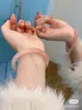 Colección de Pulseras Más Vendida en TikTok Jade Imitación Paso a Paso Estilo Chino Nuevo Retro Pulsera de Jade Translúcido Tianshan Cui