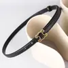Cinturón de Piel Genuina para Mujer, Cinturón de Piel Negro Versátil de Gama Alta con un Diseño Único, Adecuado para Combinar con Jeans