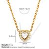 Europeu e Americano Hot Selling Ins Estilo Moda Requintado Trevo de Quatro Folhas Colar de Aço Titânio Cruz Branco Bead Clavícula Cadeia Versátil Jóias