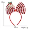 Suprimentos para Decoração de Natal, Acessórios de Cabelo, Adereços de Decoração para Atmosfera de Festa de Feriado, Tiaras com Laços de Natal, Presilhas de Cabelo