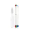 Herramientas para Uñas Pluma para Uñas Pintura de Color 3 Plumas de Trazo de Plástico Flor de Pintura de Color Set de 6 Set de Uñas Pluma