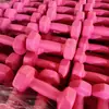 Fábrica de ventas directas al por mayor transfronteriza mancuernas recubiertas de macarrón, mancuernas recubiertas de colores esmerilados, mancuernas pequeñas para mujeres, uso doméstico