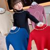 [En stock] Camisa de punto para niñas, otoño e invierno, nuevo suéter con orejeras para niñas.