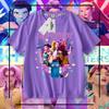 Cazadores de Demonios de Amazon Kpop Cazadores de Demonios Camiseta Casual Holgada de Cuello Redondo y Manga Corta para Niños