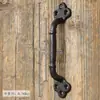 Manija de Puerta Vintage de Hierro Fundido Estilo Europeo para Patio Exterior Jardín Puerta de Madera Puerta de Gabinete Manija Decorativa de Arte de Hierro Pestillo