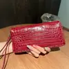 Billetera de Nuevo Estilo para Mujer, Bolso de Mano tipo Clutch con Patrón de Cocodrilo, Bolso para Teléfono con Cremallera de Cuero Genuino, Billetera para Monedas de Piel de Vaca de Primera Capa, Bolso de Mano tipo Clutch para Dama