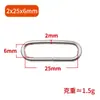 Ventas Directas de Fábrica Hebilla Ovalada de Alambre de Hierro Metálico, Anillo Ovalado para Conexión de Ropa y Bolsos, Accesorios para Bolsos en Stock
