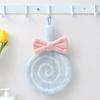 Toalla de mano se puede colgar toalla de mano Súper absorbente dibujos animados para niños bola de mano paño de mano cocina forro polar de coral
