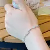 Pulsera de estrella brillante de plata de ley s999 para mujer, lujo ligero, nicho, alta gama, versátil, regalo de cumpleaños para novia, Día de San Valentín