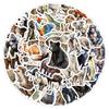 Transfronteiriço 50 Novos Adesivos de Grafite de Animais Africanos para Celular, Mala, Adesivos Decorativos à Prova d'Água, Adesivos de Animais