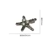 Pinza para el Cabello de Lujo Ligero con Estrella de Cinco Puntas y Pedrería Versátil para la Parte Trasera de la Cabeza Flequillos Pinza Lateral para Niñas Recoger Cabellos Sueltos Pinza de Presión Pinza de Pato