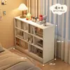 Estante de Livros Armário Divisória de Cabeceira Rack de Armazenamento de Chão Armário de Grade Lateral para Quarto Armazenamento Armário de Oito Compartimentos Armário de Armazenamento
