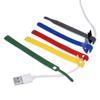 Organizador de Cabos Velcro Colorido Letra Costas com Costas 30Cm35Cm Longo Abraçadeira de Velcro Tira Gancho e Laço Personalização