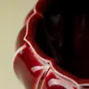 Jarra de Té de Cerámica de Alta Gama con Diseño de Mano de Buda Esmaltada en Horno Rojo para Uso Doméstico, Accesorios de Contenedor de Agua para Té de Lujo Ligero