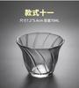 Taza de té de cristal martillado de estilo japonés, transparente, resistente al calor, juego de té Kung Fu, taza individual maestra, taza de té pequeña individual