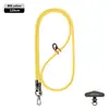 Lanyard Popular para Teléfono Móvil de Muñeca 6mm Fuerte para Colgar en el Cuello Cruzado Ajustable Exterior Montañismo Cuerda Trenzada Anti-Pérdida Color Pistola