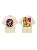 Camiseta Stevieer Kobe Star Estampa Dupla Estilo Pôster Retro Americano Algodão Puro Pesado Manga Curta Solta