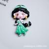 Accesorios de resina brillantes princesa de dibujos animados diy pegamento crema funda para teléfono pegatina para refrigerador horquilla material caja de almacenamiento de joyería