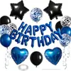 Nuevo Set de Pancarta de Letras con Globos de Feliz Cumpleaños Globos de Papel de Aluminio Suministros de Decoración de Cumpleaños Venta al por Mayor Transfronteriza