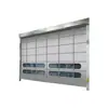 Porta de entrada e saída de garagem subterrânea personalizada por atacado de fábrica, porta de empilhamento rápido, porta com sensor de alta resistência e resistente ao vento