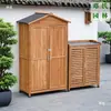 Caja de almacenamiento exterior, adecuada para jardines, balcones, guarderías y uso doméstico; un unidad de almacenamiento a prueba de lluvia y sol para varios artículos, herramientas y zapatos
