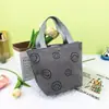 Bolsa de tela de pana estilo coreano vintage, para llevar a mano, ideal para estudiantes, momias y viajeros.