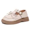 Zapatos de Princesa con Lazo para Niñas 2026 Primavera/Verano Nueva Moda Versátiles Zapatos Pequeños de Cuero para Niñas Negro Suela Suave Mary Jane