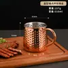 Estilo Coreano Acero Inoxidable 304 Forma de Tambor Punta de Martillo Taza Vaso de Cóctel KTV Taza Moscow Mule Barra Taza para Bebidas Frías Cerveza