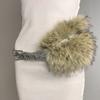 Novo Estilo Cinto com Pelo Y2K Retro Faux Fur Cinto de Cintura Corrente de Cintura Pelúcia Estilo de Rua Ootd Venda Quente Transfronteiriça