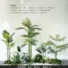 Plantas Verdes Simuladas com Toque de Luxo, Combinação de Paisagismo com Plantas Artificiais, Conjunto Completo de Decorações para Janelas Internas, Design Criativo Biomimético Estilo Wabi-Sabi